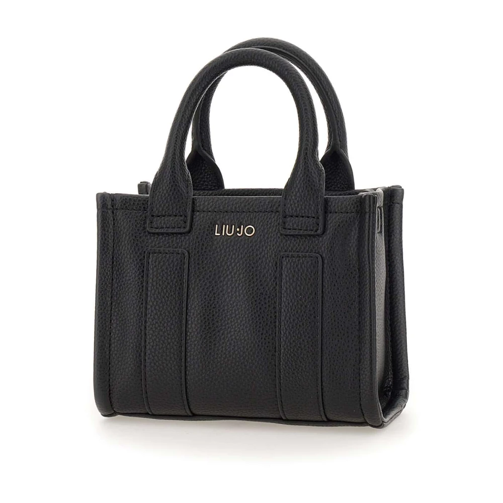 Liu Jo Zwarte Ridhi Handtas met Logoband Black Dames