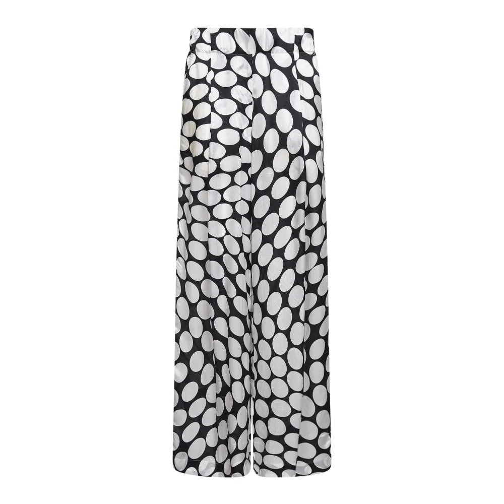 Dries Van Noten Women's Viscose Soft Ellipses-Printed Wide-Leg Trousers