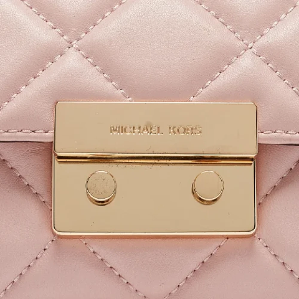 Michael Kors Pre-owned Leather crossbody-bags Pink Dames