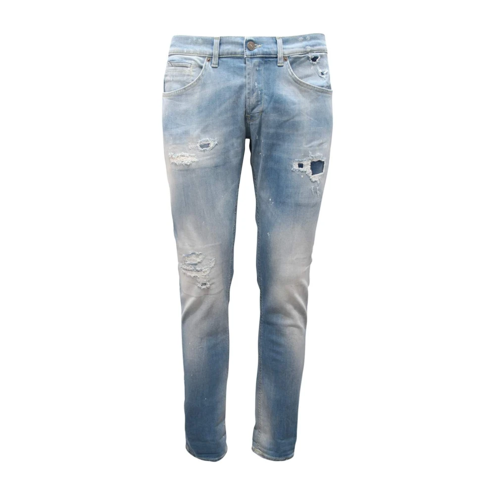 Dondup Men's Blue Slim-Fit Jeans,, Skinny Fit Trousers Made In Italy W32