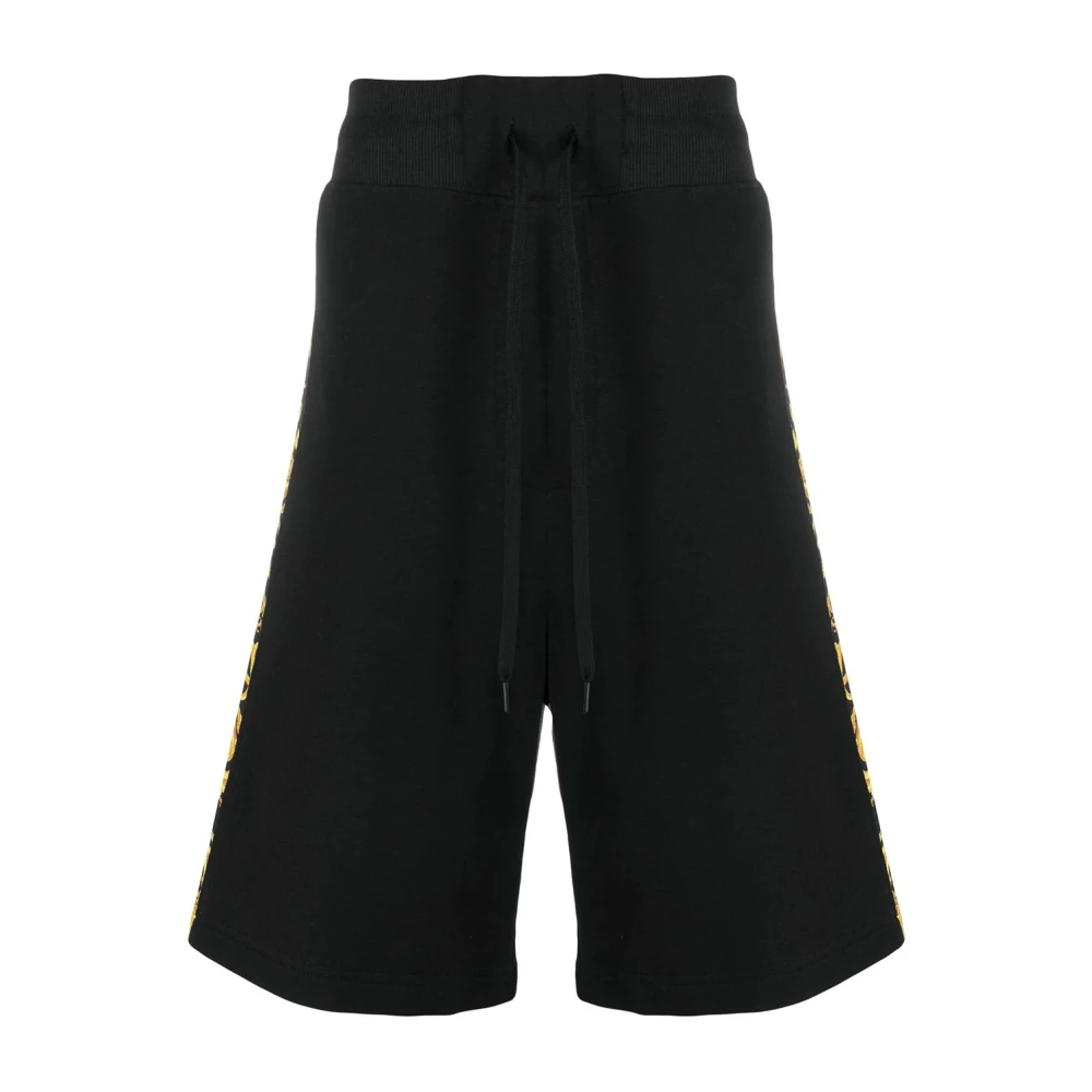 Versace Jeans Couture Zwarte Katoenen Shorts Black Heren