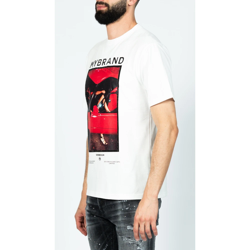 My Brand Ferrari White Tee White Heren
