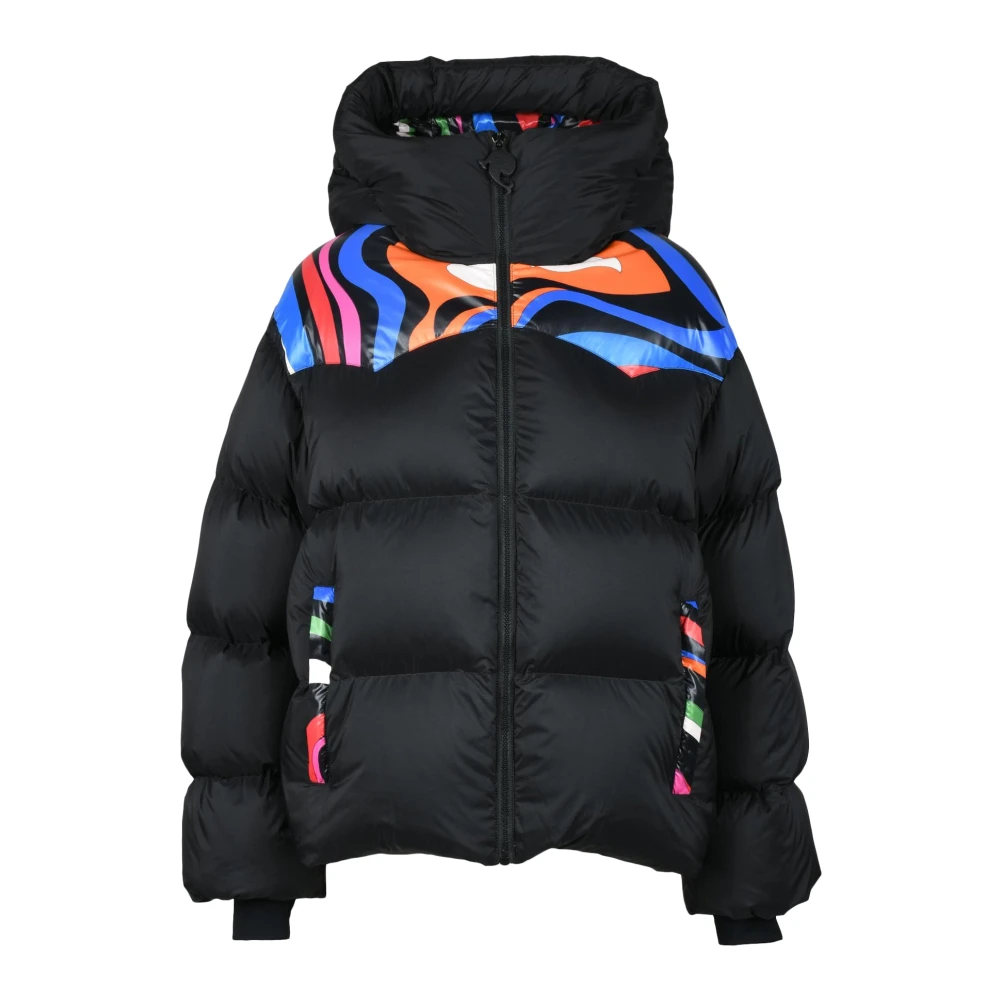 EMILIO PUCCI Lichtgewicht Pufferjas van Nylon Black Dames