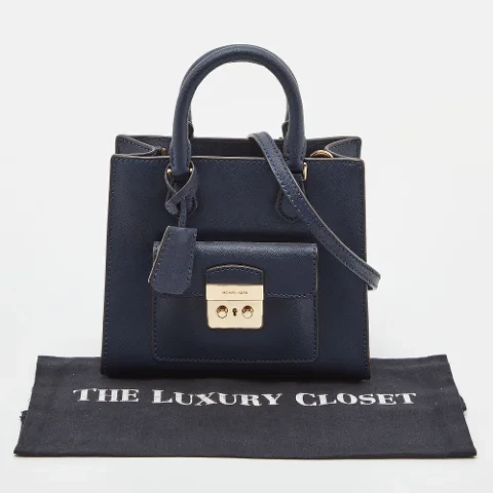 Michael Kors Pre-owned Leather totes Blue Dames