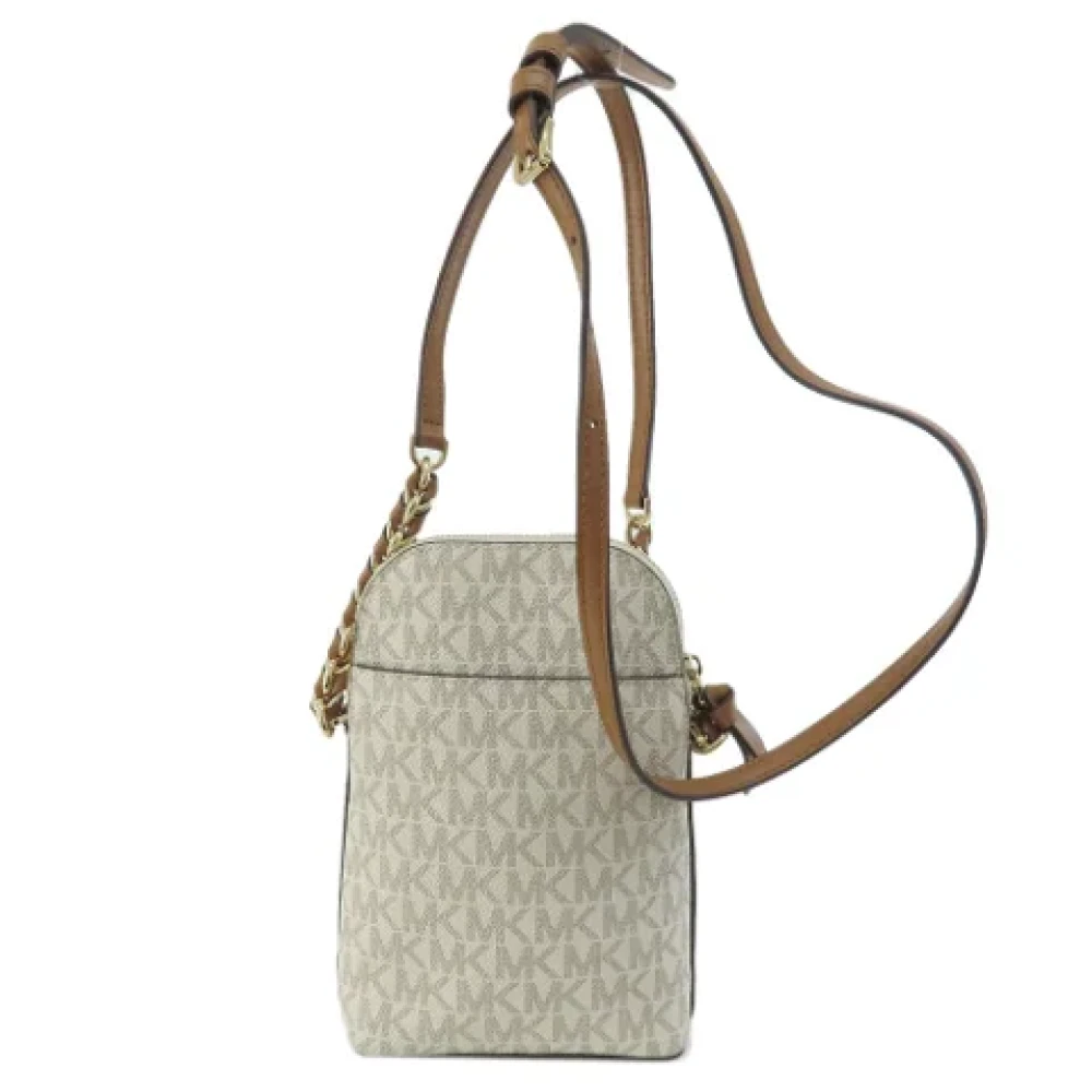 Michael Kors Pre-owned Fabric shoulder-bags Beige Dames