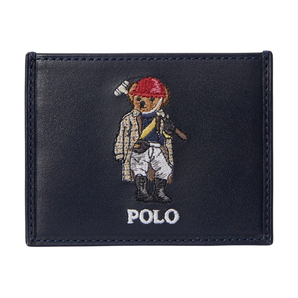 Ralph Lauren Men's Blue Wallets & Cardholders, One Size, Polo Bear Card Holder