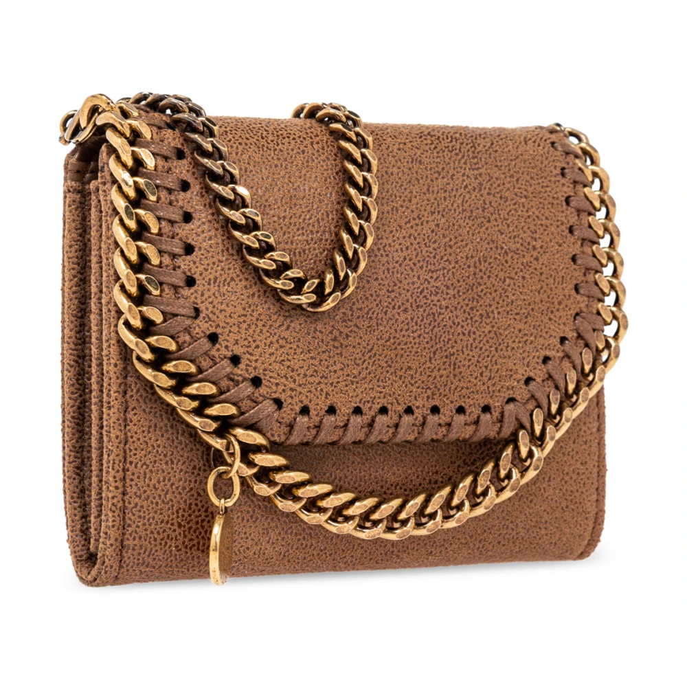 Stella Mccartney Portemonnee met applicatie Brown Dames