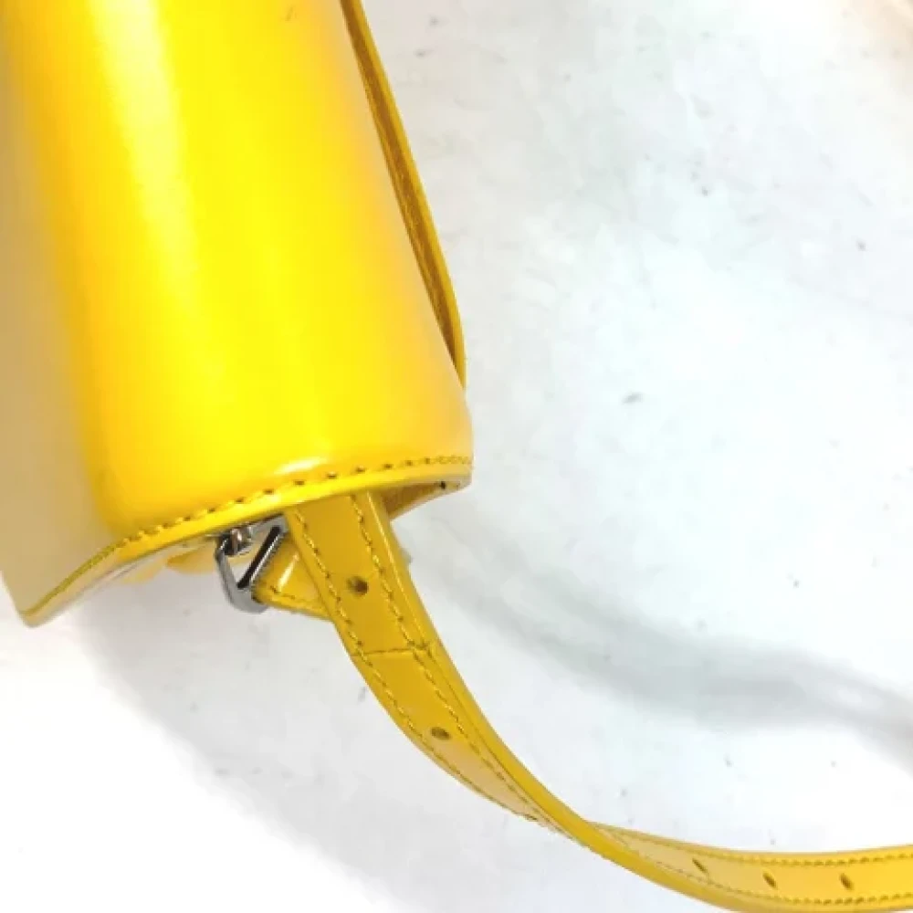 Balenciaga Vintage Pre-owned Leather shoulder-bags Yellow Dames