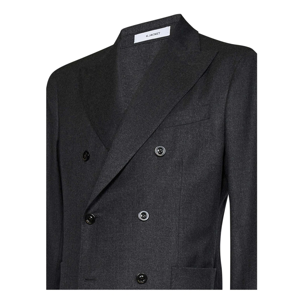 Boglioli Luxe Grijze Jas Buitenkleding Aw24 Gray Heren