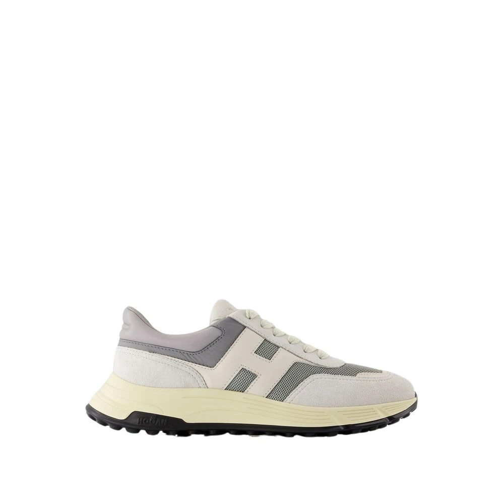 Hogan Men's Multicolor Sneakers,, Hyperlight Leather Trainers - White Size 7 Uk