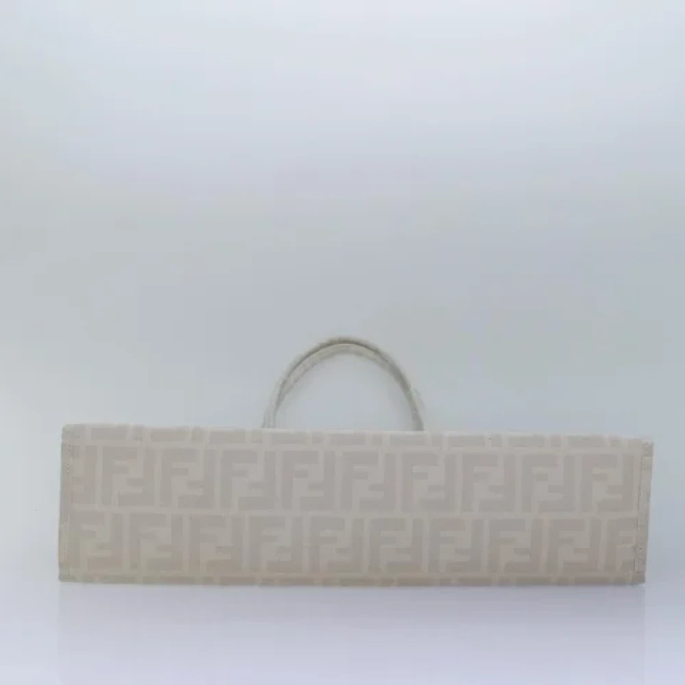 Fendi Vintage Pre-owned Canvas handbags White Dames