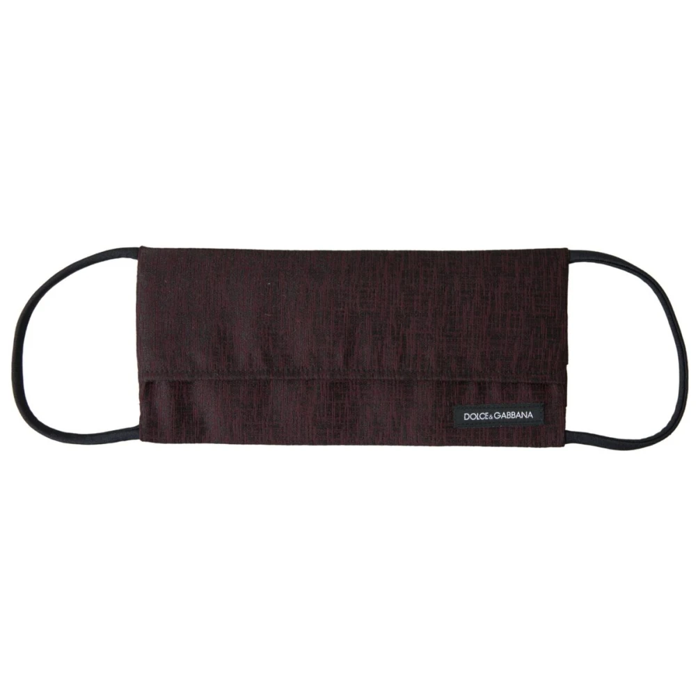 Dolce & Gabbana Elegante kastanjebruine gezichtsmasker Brown Unisex