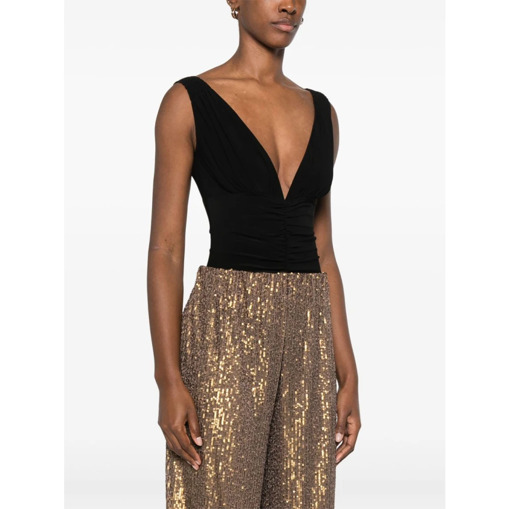 Norma Kamali Zwarte Top Ware Black Dames