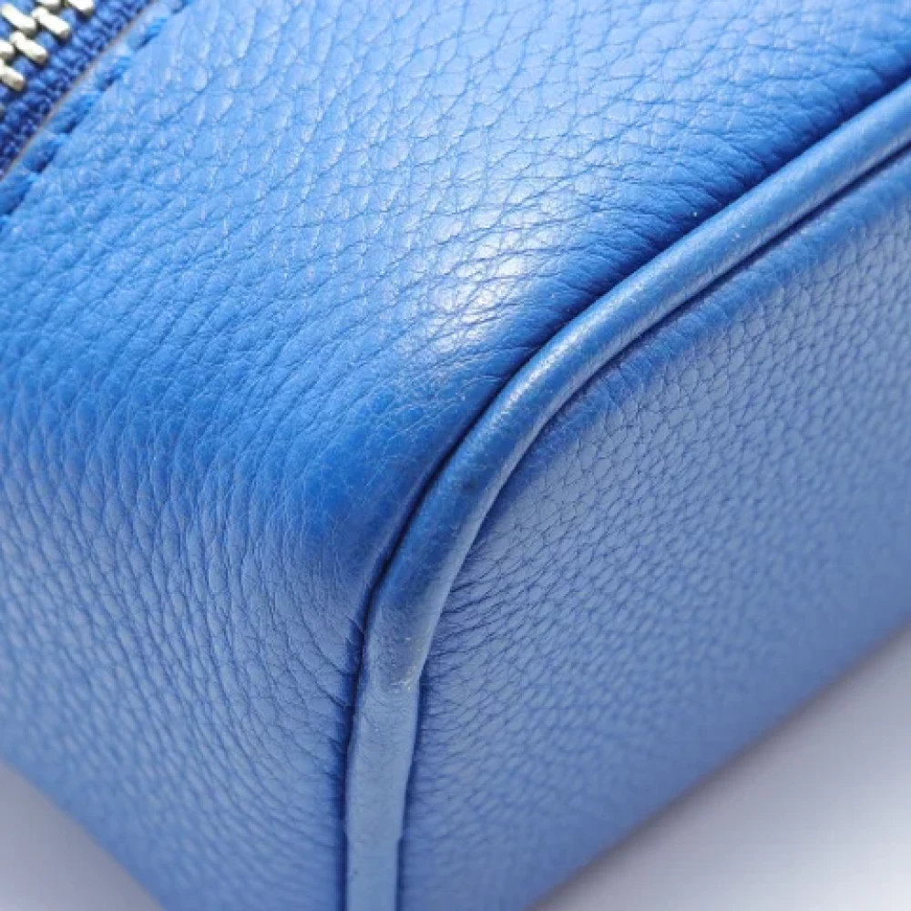 Michael Kors Pre-owned Leather backpacks Blue Dames