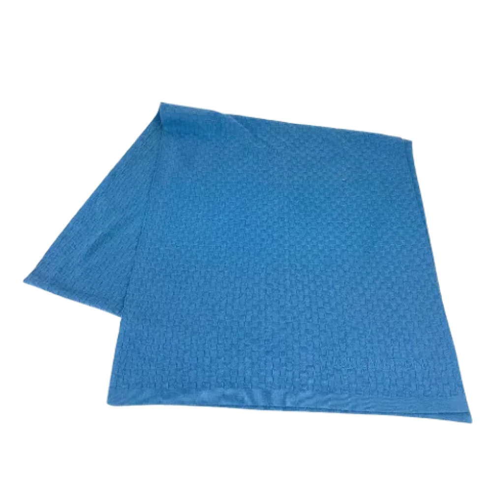 Louis Vuitton Vintage Pre-owned Fabric scarves Blue Heren