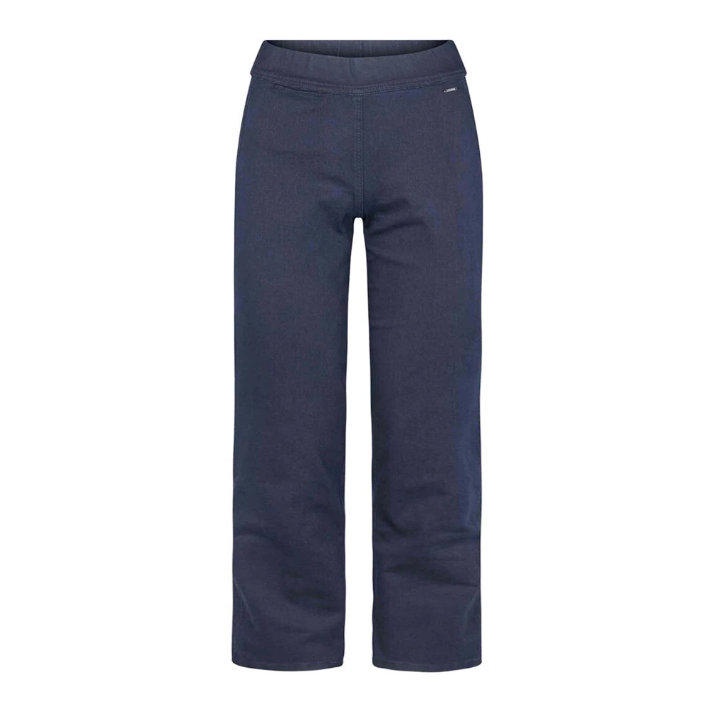 LauRie Serene Loose Xsl Byxor Mörkblå Denim Blue, Dam