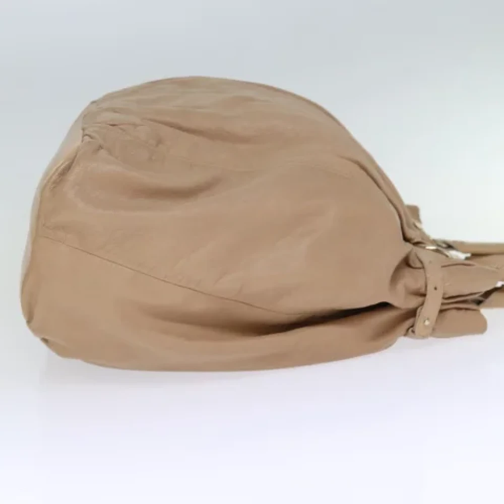 Celine Vintage Pre-owned Leather totes Beige Dames