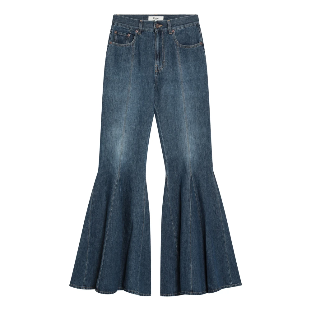 Chloé Regular Fit Denim Jeans Blue Dames