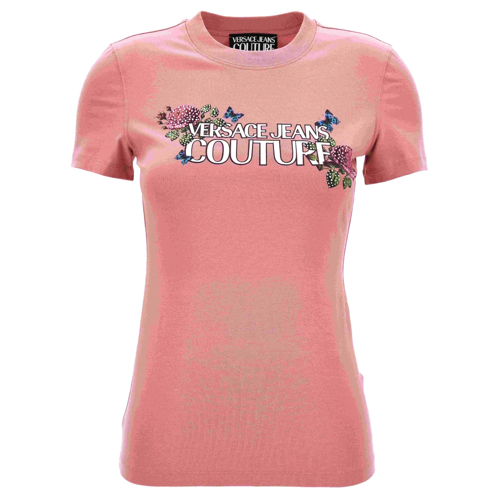 Versace Femme Rose Tops, Taille: 34 Fr T-Shirts Et Polos
