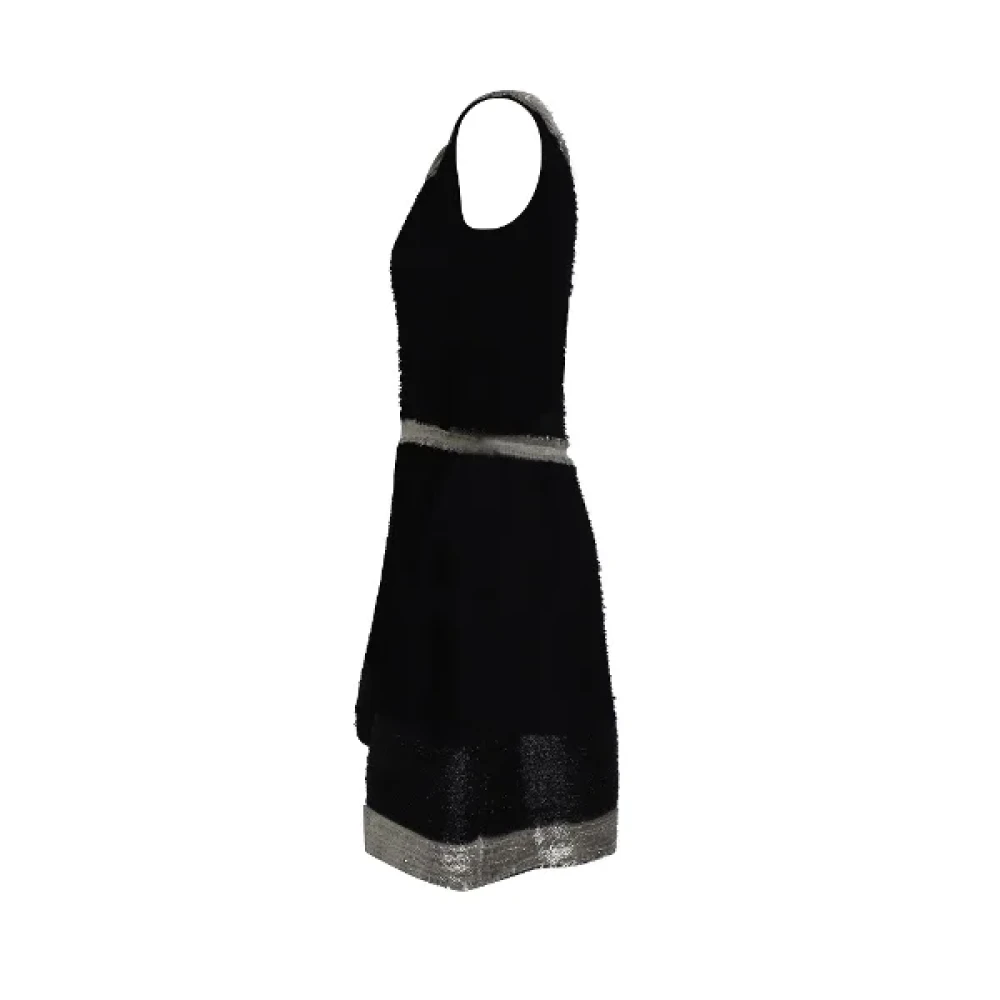 Oscar De La Renta Pre-owned Silk dresses Black Dames