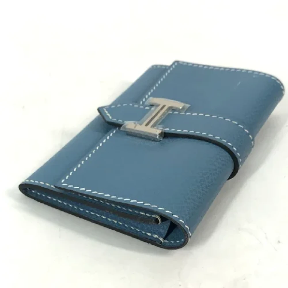 Hermès Vintage Pre-owned Leather home-office Blue Dames