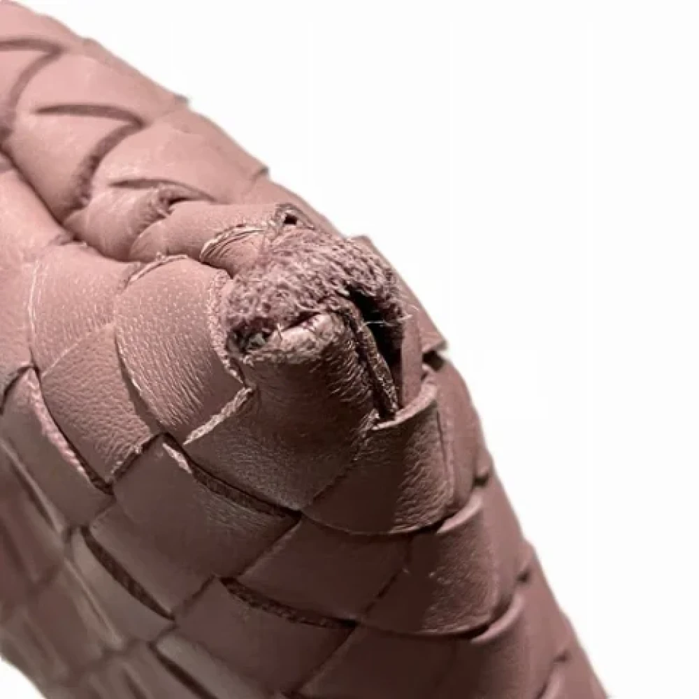 Bottega Veneta Vintage Pre-owned Leather clutches Pink Dames