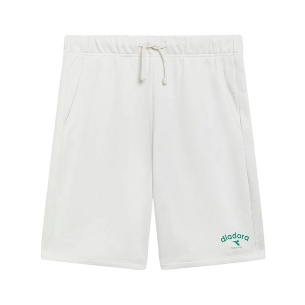 Diadora Bermuda Shorts Model 502.180372 Katoen White Heren