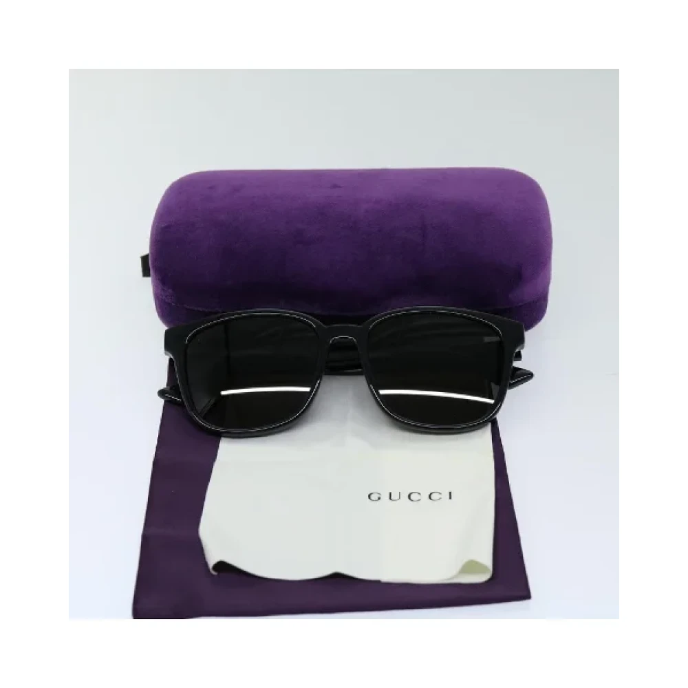 Gucci Vintage Pre-owned Plastic sunglasses Black Dames