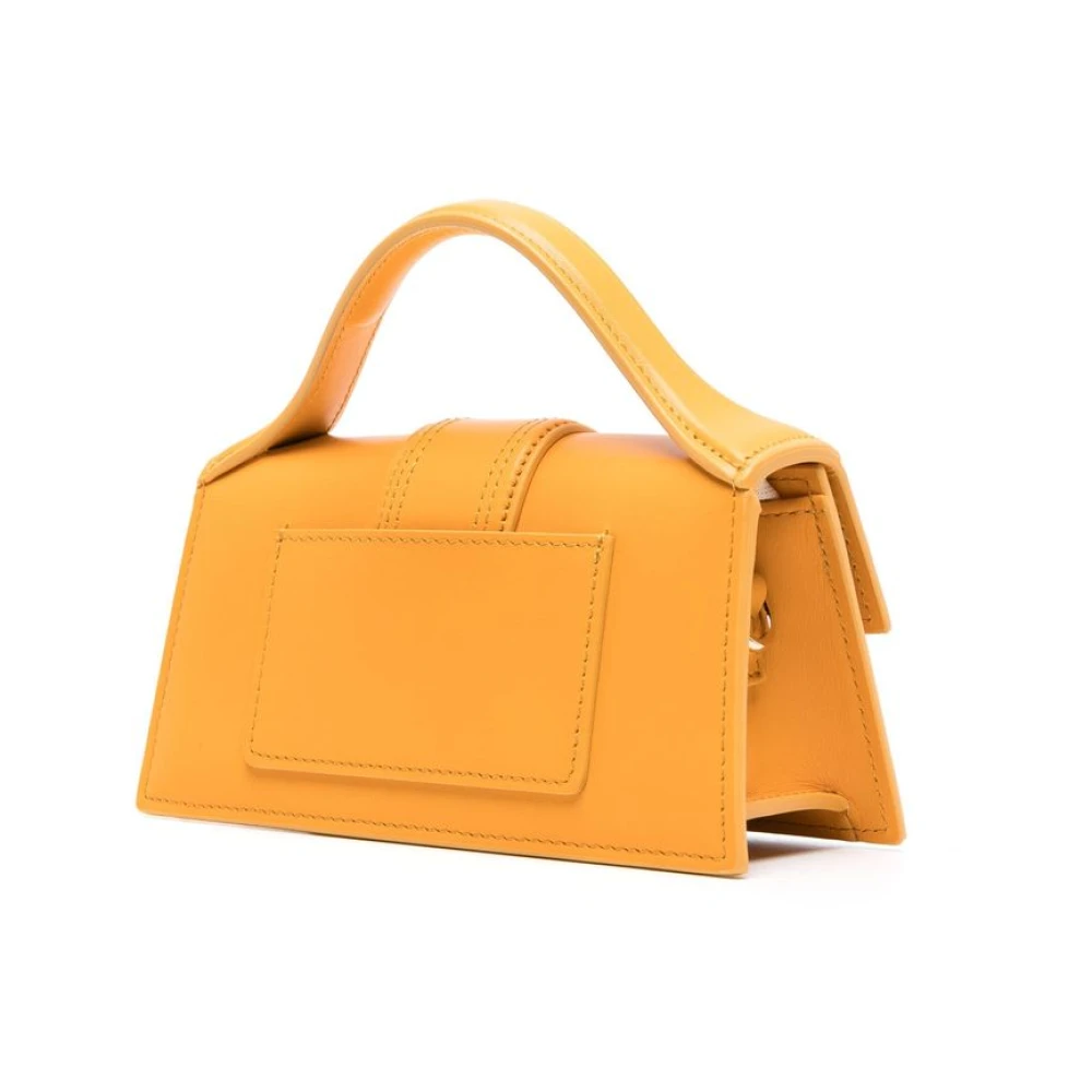 Jacquemus Gele Leren Crossbody Tas Yellow Dames