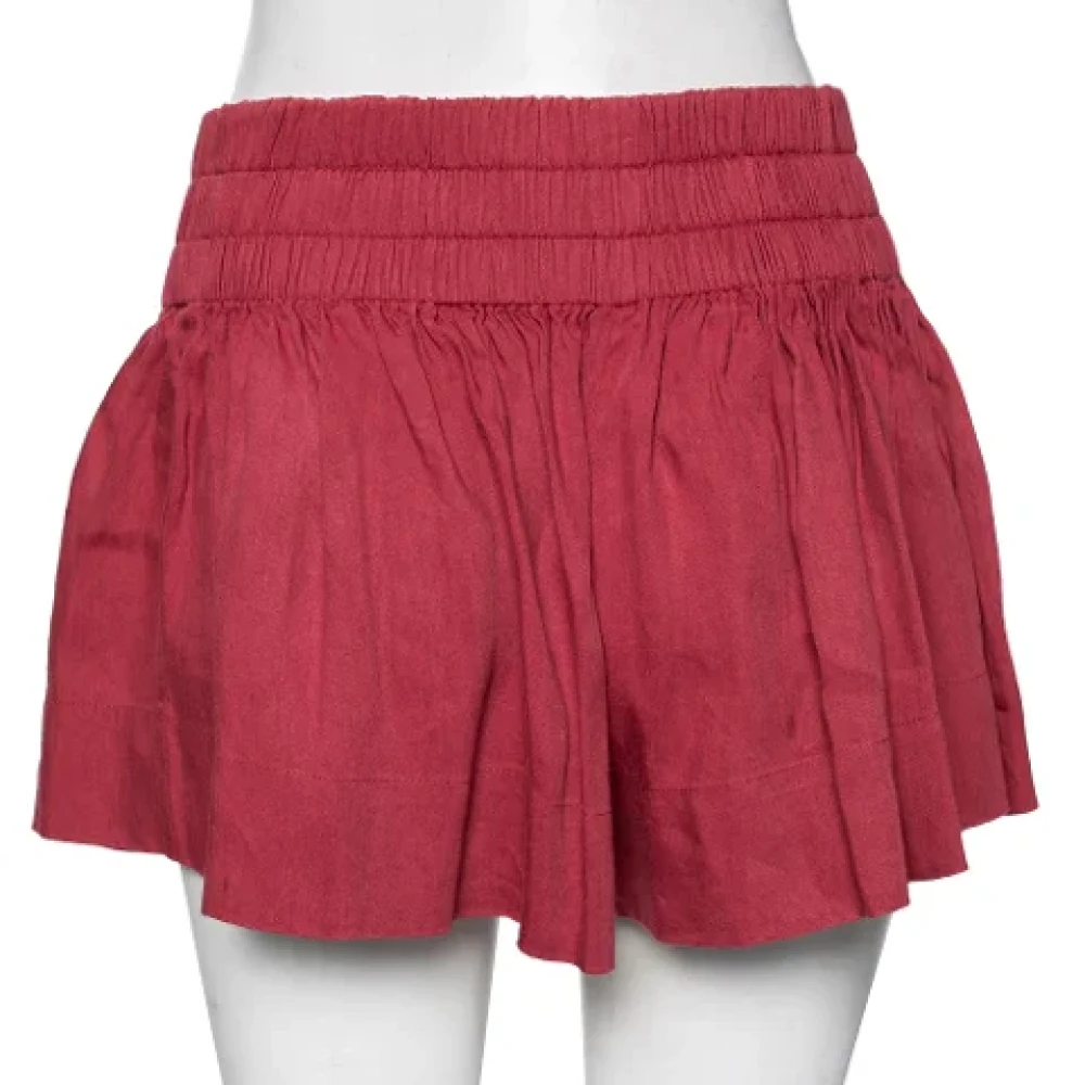 Isabel Marant Pre-owned Linen bottoms Red Dames