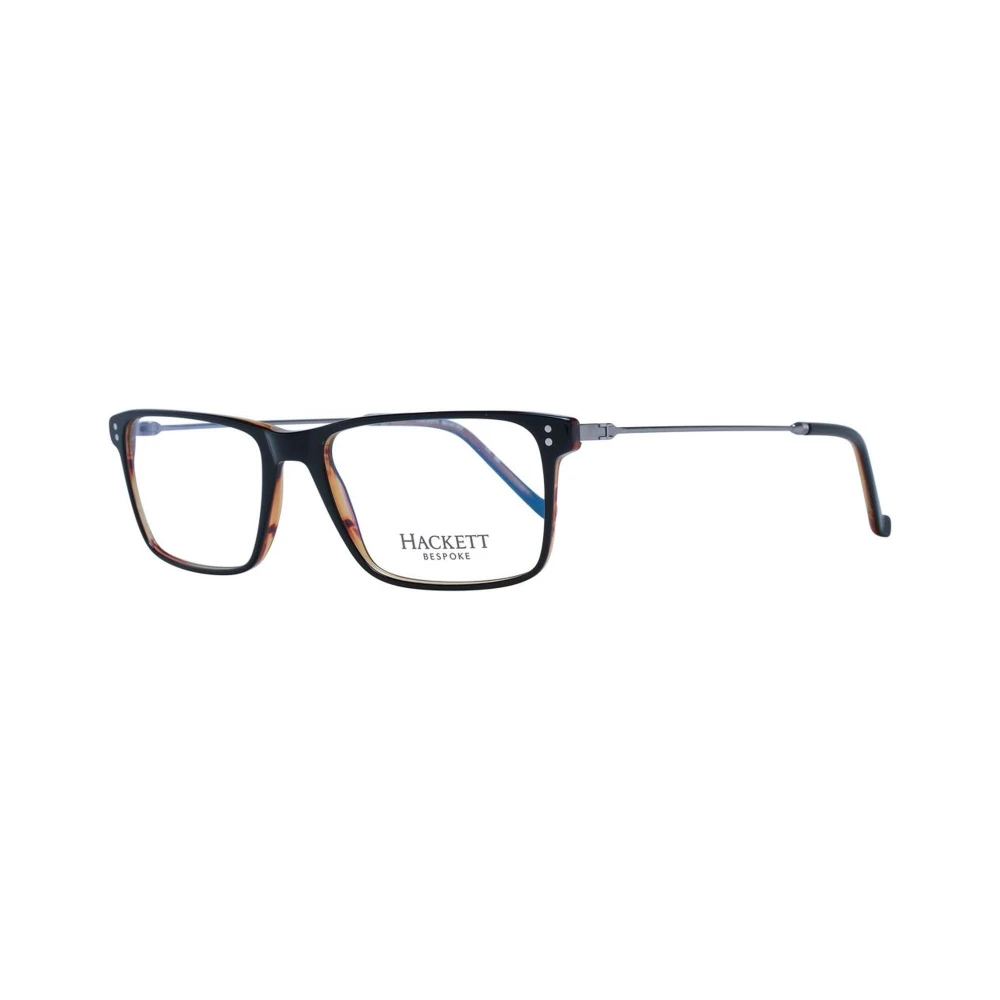 Hackett Zwarte Rechthoekige Blauwfilter Optische Monturen Black Heren