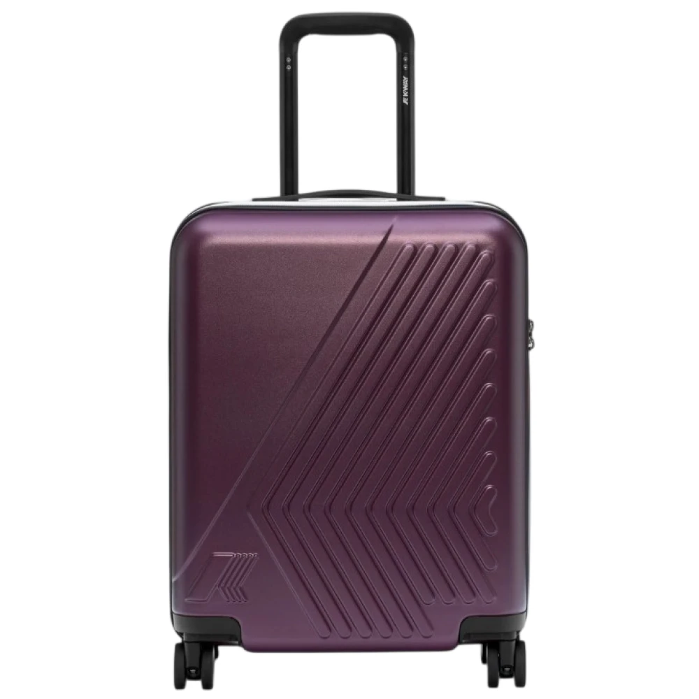 K-Way Men's Purple Eudoxie Hardside Carry-On Luggage - Cabin Bags - One Size - Suitcases