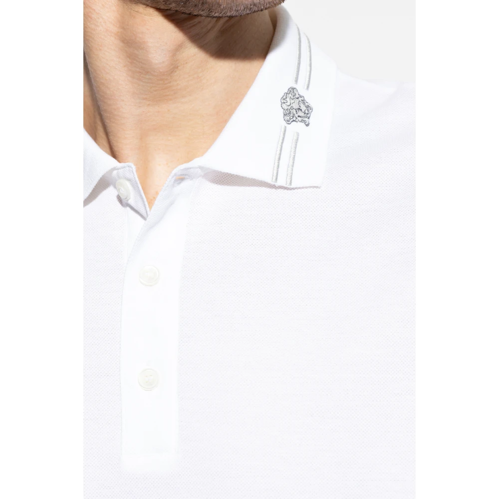 Versace Polo met logo White Heren