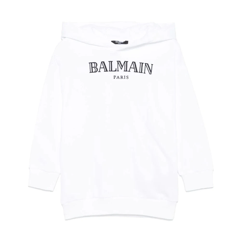 Balmain Unisex Kids White Kids Sweatshirt Collection - Kids Sweatshirts - 14 Y - Kids