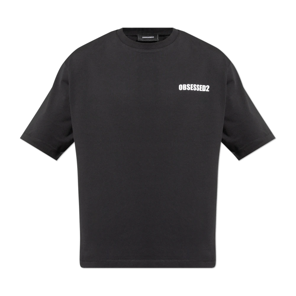 Dsquared2 Men's Black Cotton T-Shirt - T-Shirts - S - Tops