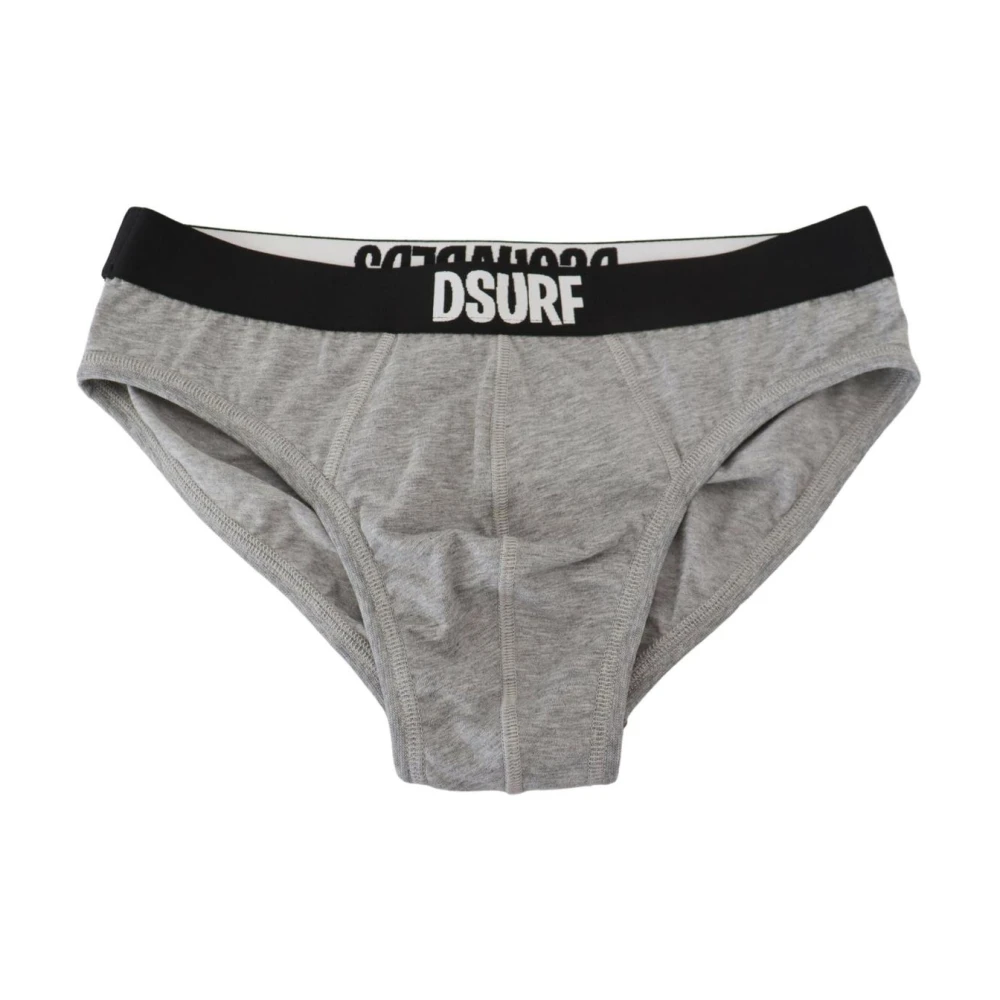 Dsquared2 Grå Bomullsbriefs Underkläder