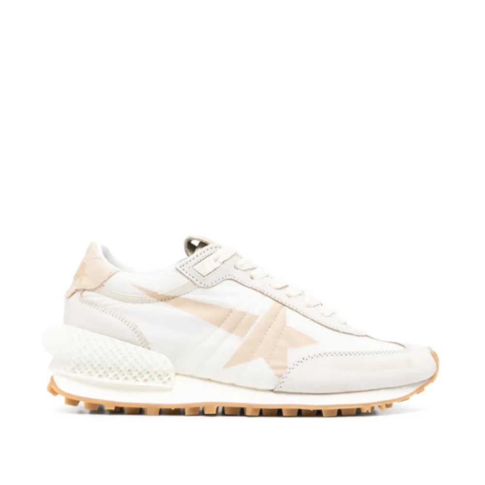 Golden Goose Marathon Sneakers Licht Sterren Print Dames Schoenen Beige
