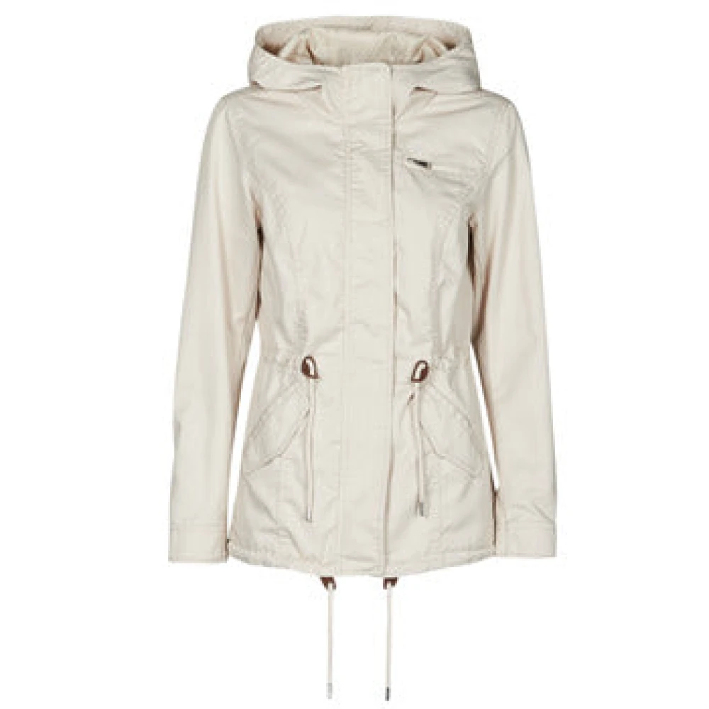 Only Witte Parka Jas voor Vrouwen White Dames
