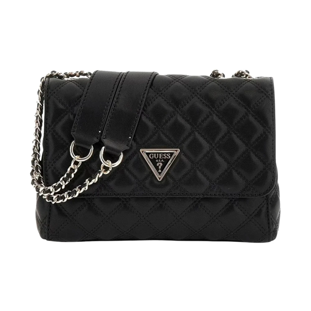 Guess Modieuze Schoudertassen met Meerdere Compartimenten Black Dames