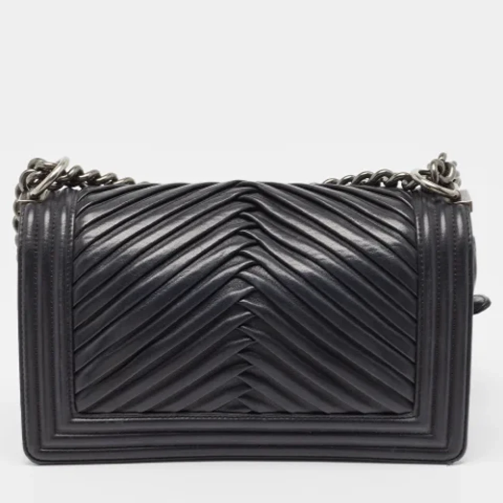 Chanel Vintage Pre-owned Leather chanel-bags Black Dames