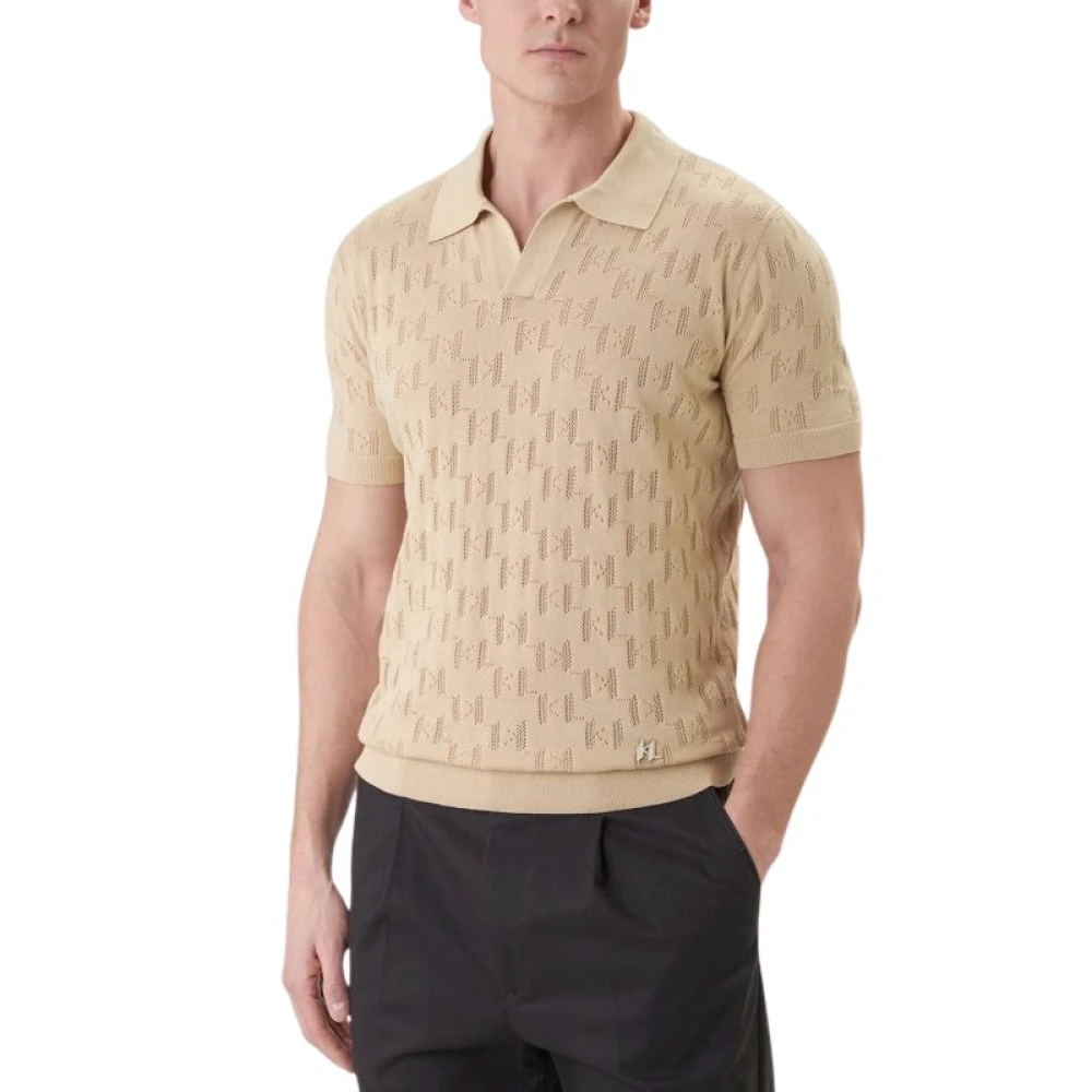 Karl Lagerfeld Hombre Beige Polo
