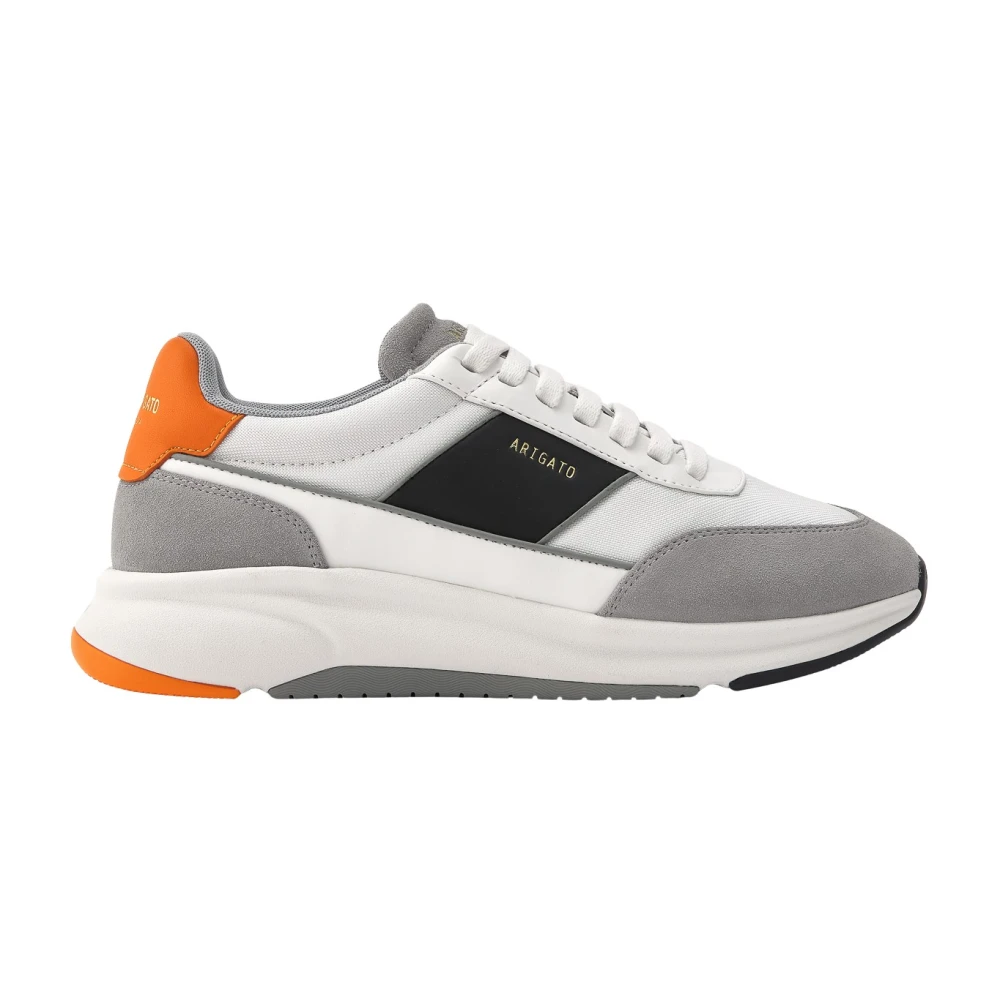 Axel Arigato Men's Grey/Orange Sneakers With Details