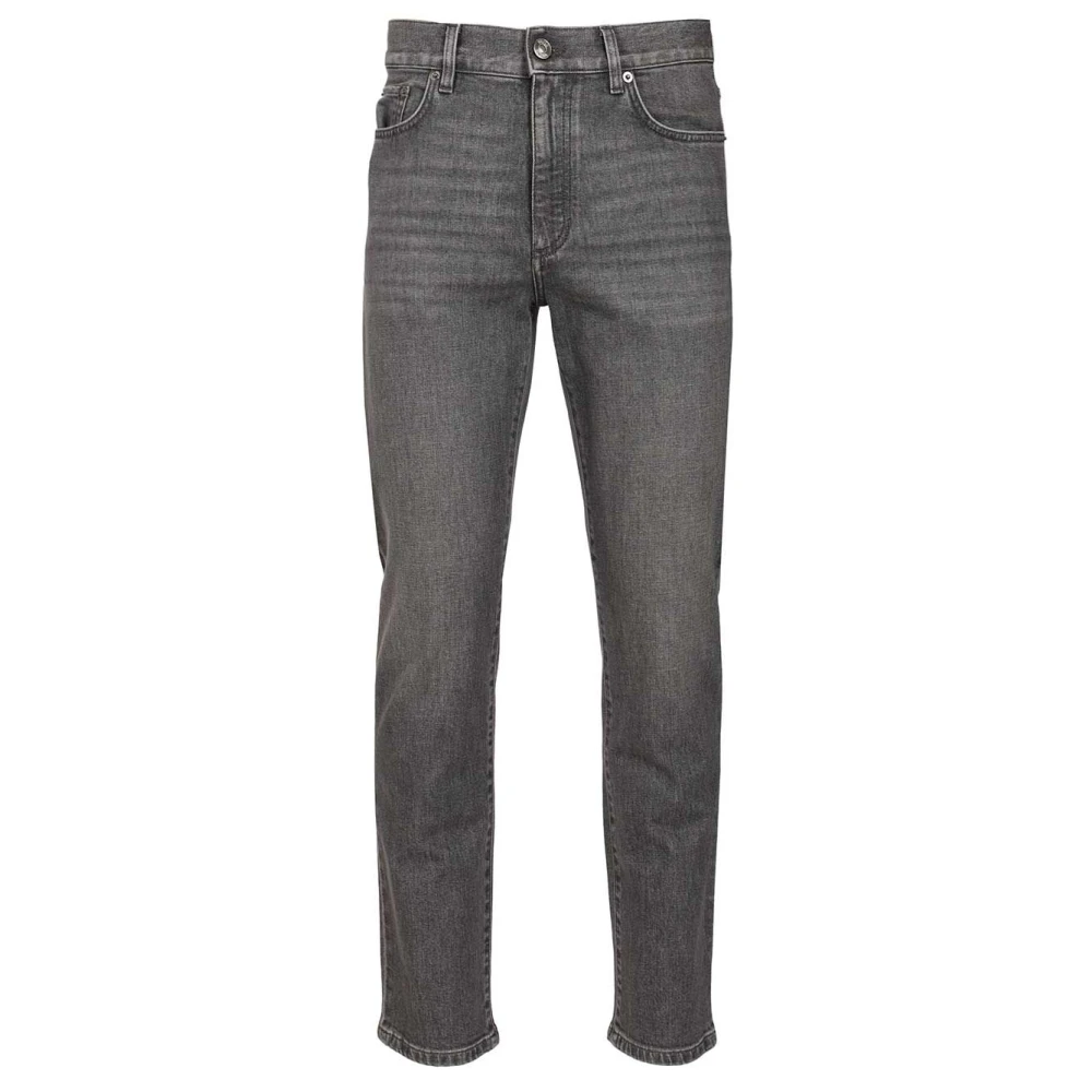 Zegna Gray City Slim-Fit Jeans - Male - Slim Fit Jeans - W36 - Jeans