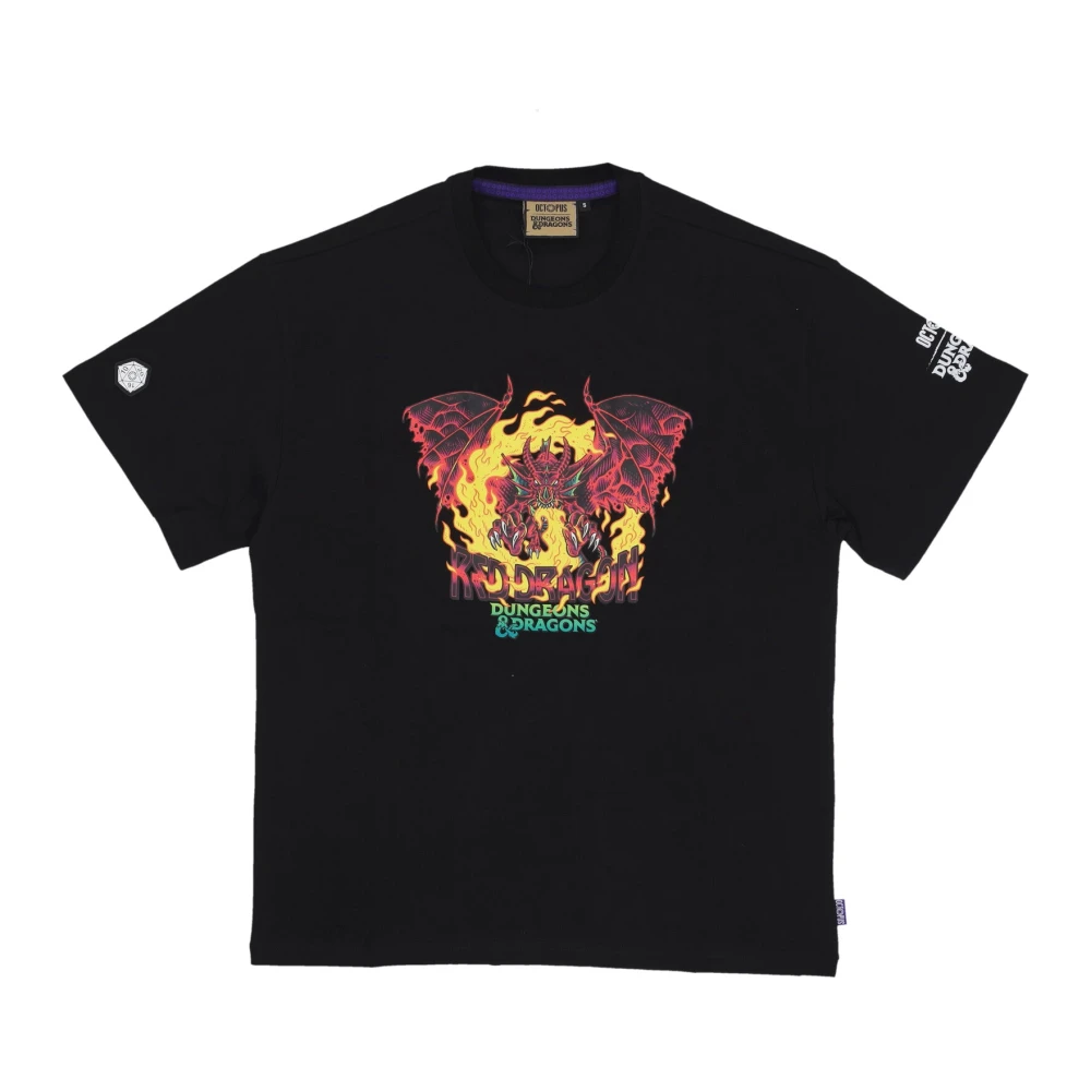 Octopus Men's Black T-Shirts, Xl, Red Dragon Tee Dungeons & Dragons