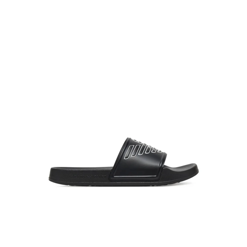 Emporio Armani Svart A Flip Flops & Sliders