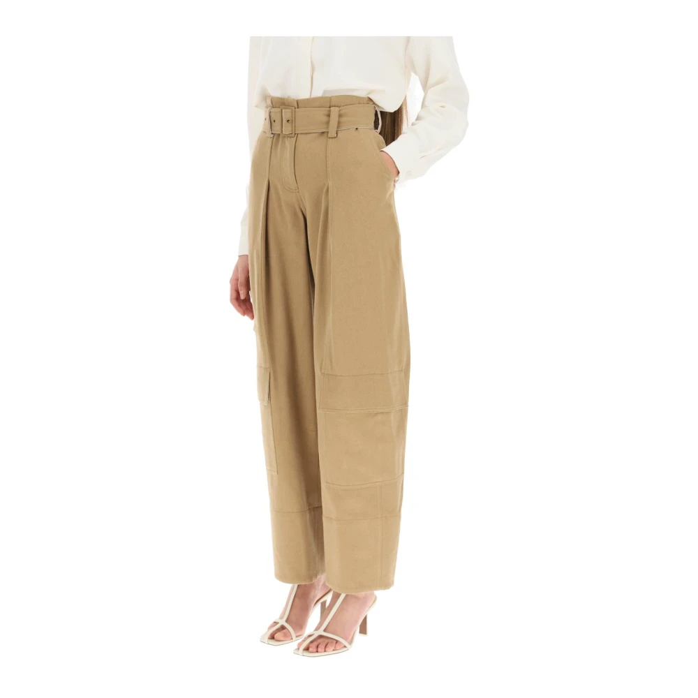 LOW Classic Wide Trousers Beige Dames