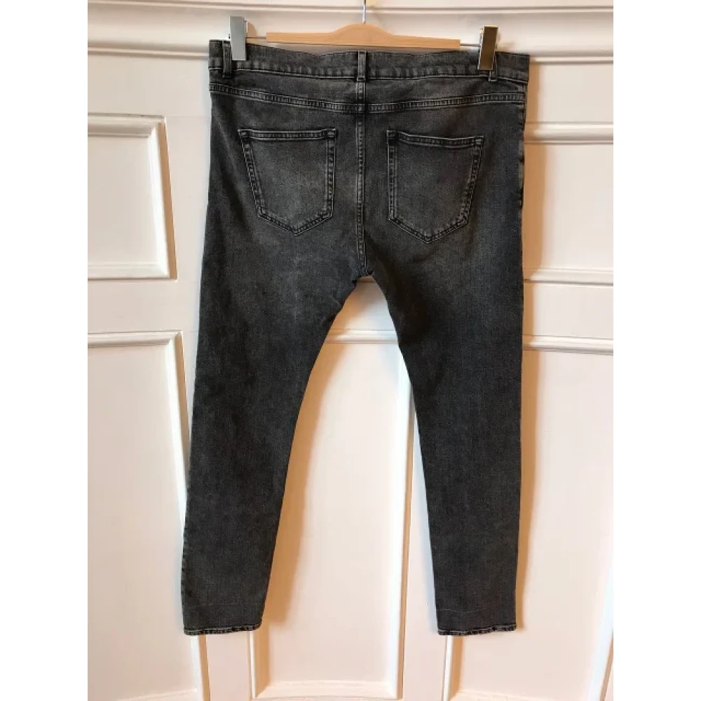 Balenciaga Vintage Pre-owned Cotton jeans Gray Dames