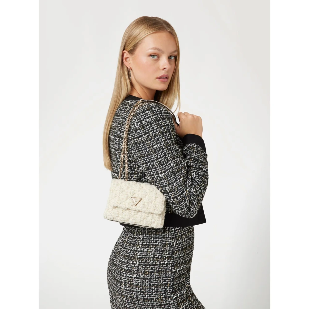 Guess Omkeerbare Schoudertas Ivoor White Dames
