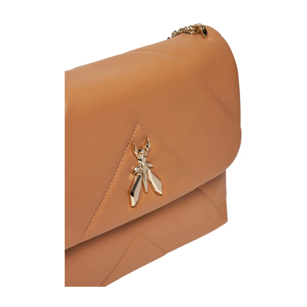 PATRIZIA PEPE Stijlvolle leren tas voor vrouwen Beige Dames