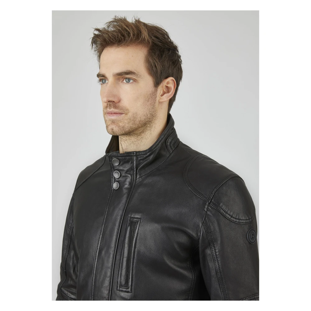 Bugatti Moderne Heren Leren Jas Andiamo Black Heren